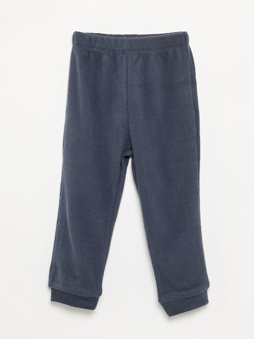 Pyjama 2-teilig aus Waffelstrick – Sweatshirt + Hose - Kiabi