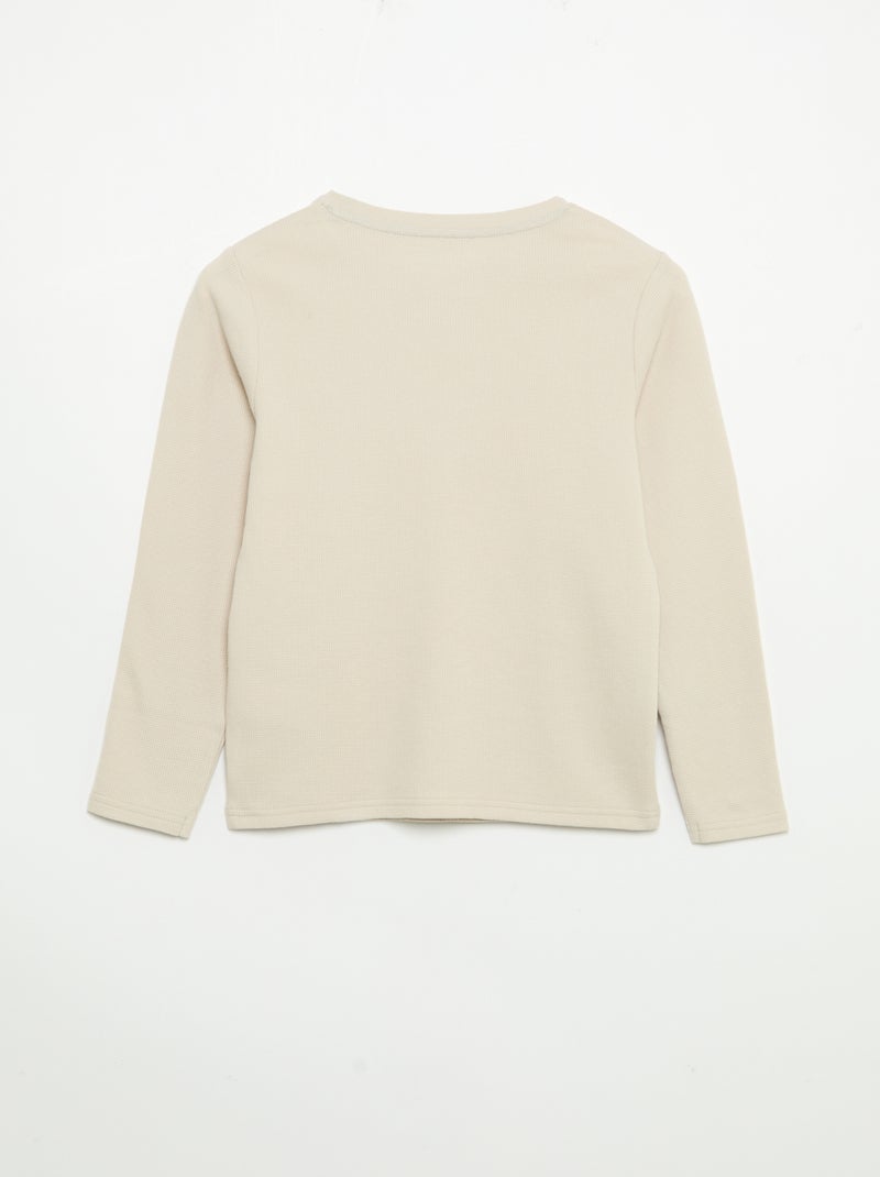 Pyjama 2-teilig – Langarm-T-Shirt + Hose Grau - Kiabi