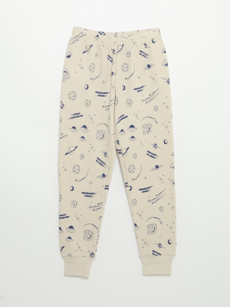 Pyjama 2-teilig – Langarm-T-Shirt + Hose Grau - Kiabi