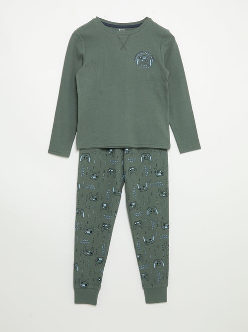 Pyjama 2-teilig – Langarm-T-Shirt + Hose - Kiabi