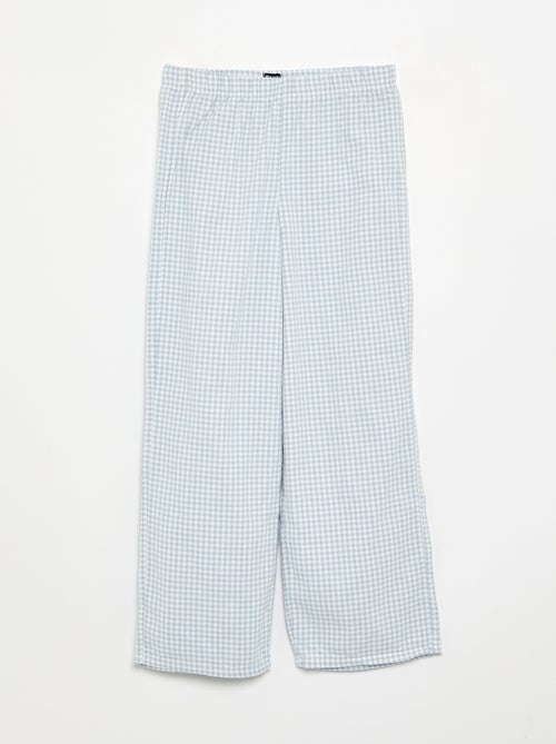 Pyjama 2-teilig mit Karomuster - Kiabi