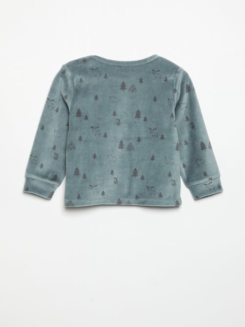 Pyjama 2-teilig – Sweatshirt + Hose - Kiabi Pyjama 2-teilig – Sweatshirt + Hose - Kiabi