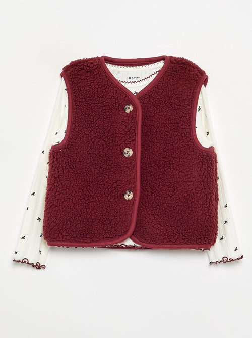 Pyjama 3 pièces - T-shirt + pantalon + gilet sans manches - Kiabi
