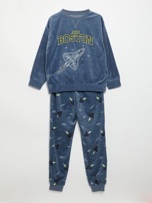 Pyjama aus Fleece, 2-teilig – Sweatshirt + Hose - Kiabi