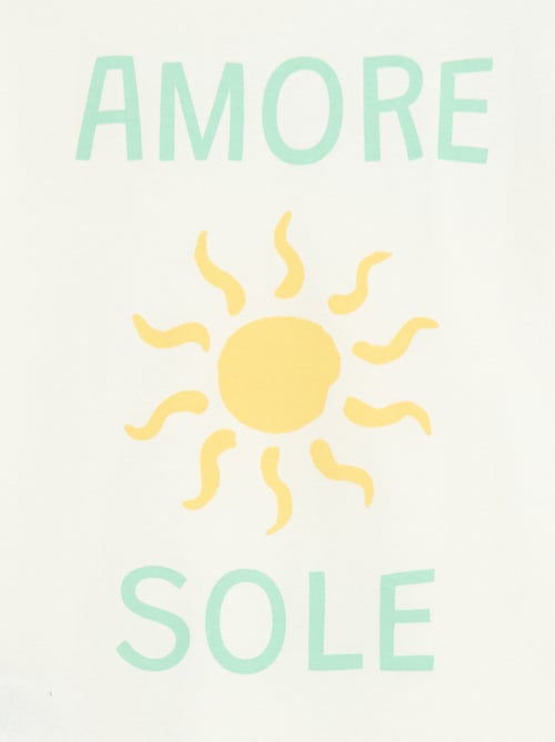 Pyjama court 2 pièces  Short + T-shirt - Kiabi