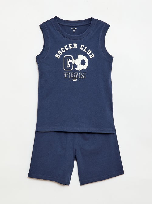 Pyjama court débardeur + court - 2 pièces - Kiabi