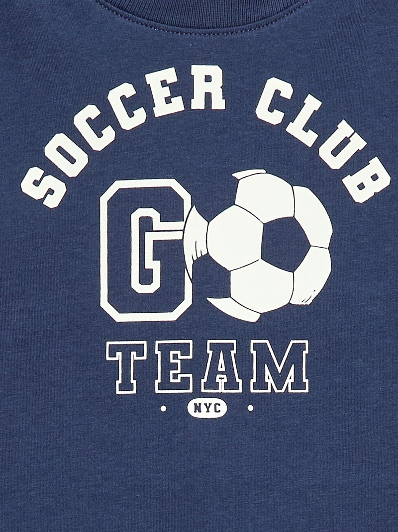 Pyjama court débardeur + court - 2 pièces Bleu - Kiabi