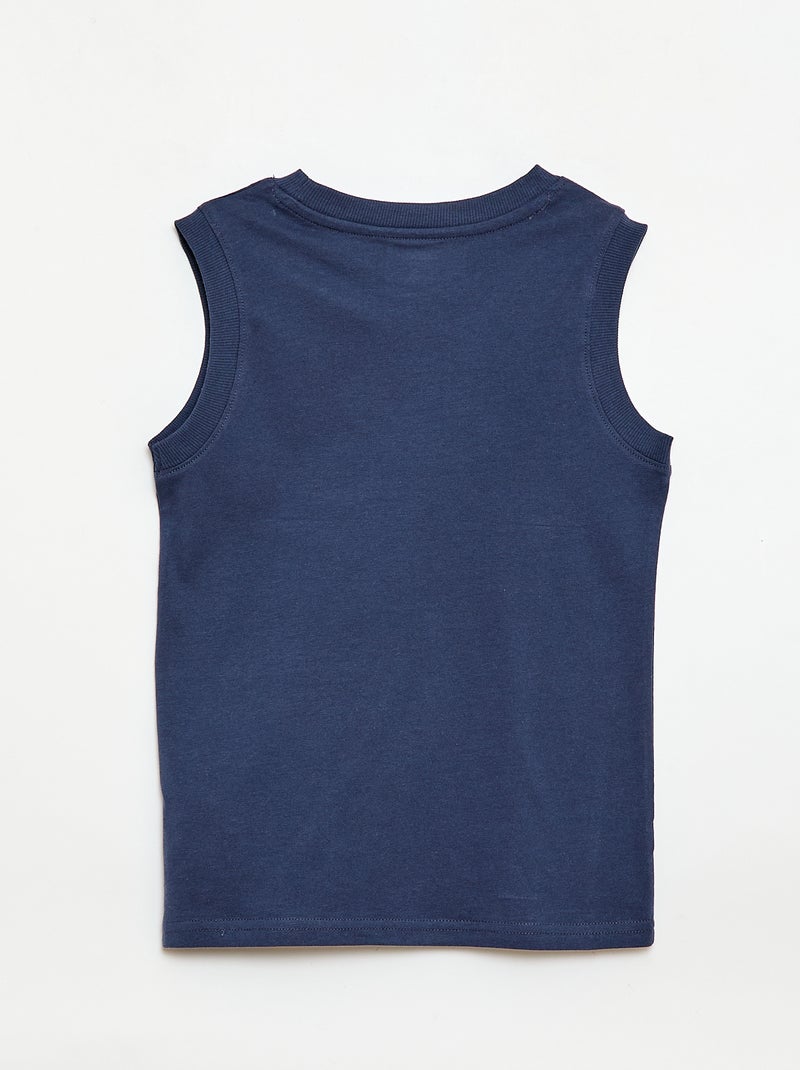 Pyjama court débardeur + court - 2 pièces Bleu - Kiabi