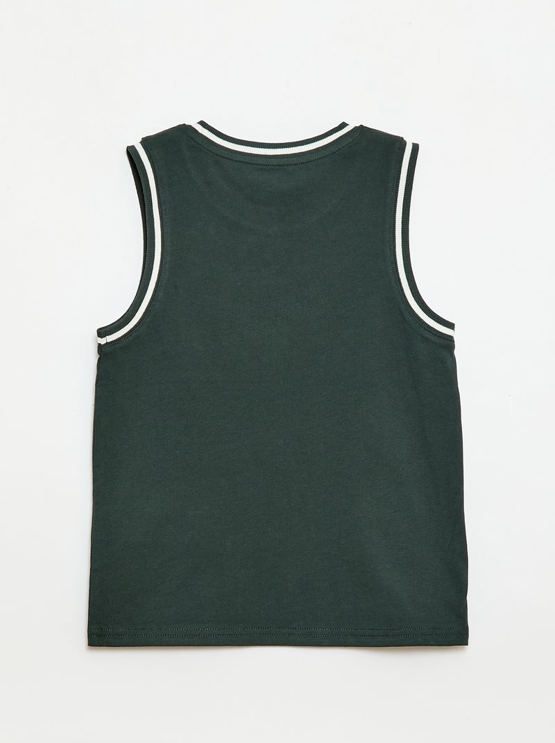 Pyjama court débardeur + short - 2 pièces Bleu - Kiabi