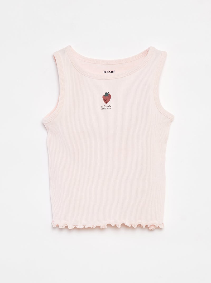 Pyjama court débardeur + short - 2 pièces ROSE - Kiabi