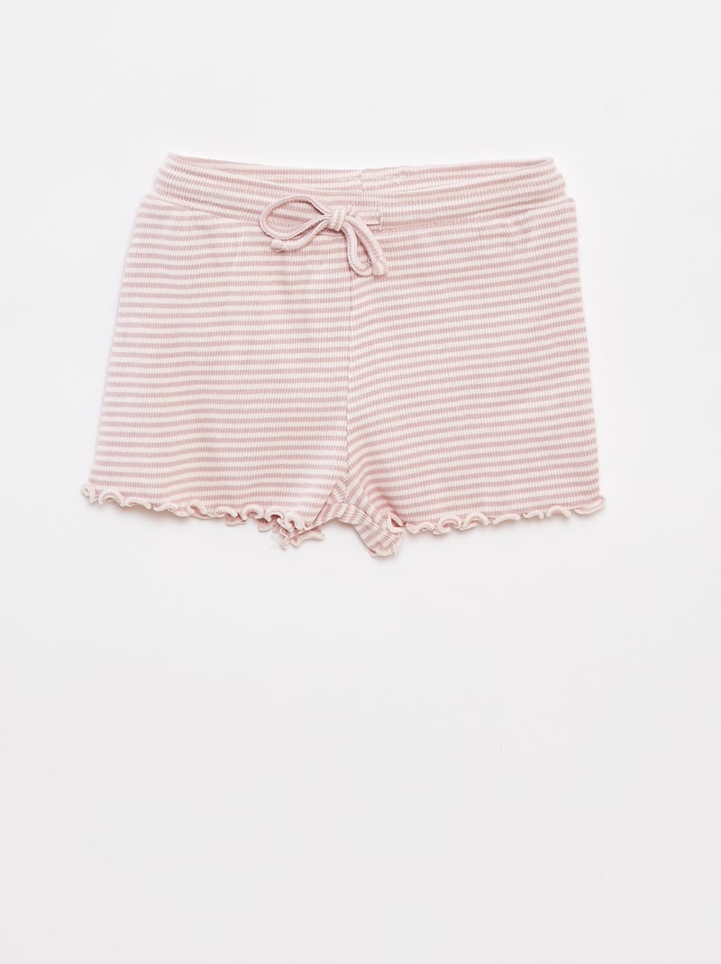 Pyjama court débardeur + short - 2 pièces ROSE - Kiabi