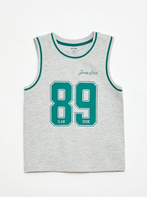 Pyjama court débardeur + short - 2 pièces - Kiabi