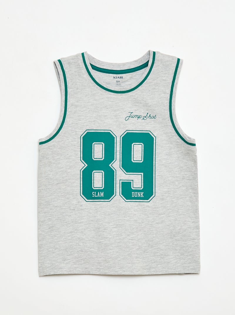 Pyjama court débardeur + short - 2 pièces Vert - Kiabi