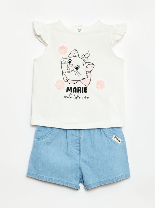 Pyjama court 'Disney' 'Marie' - 2 pièces - Kiabi