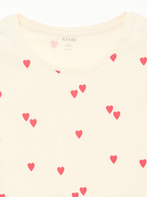 Pyjama court imprimé - 2 pièces - Kiabi