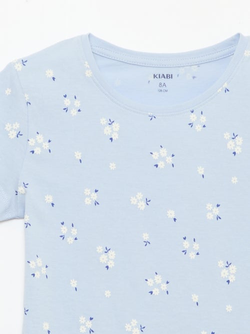 Pyjama court imprimé - 2 pièces - Kiabi