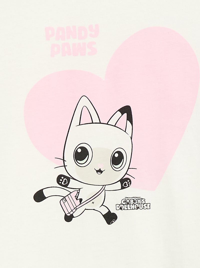 Pyjama court imprimé 'Gabby et la maison magique' - 2 pièces Blanc - Kiabi