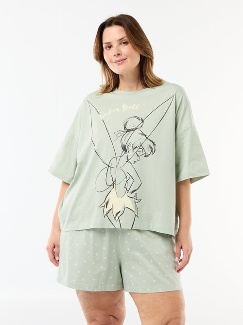 Pyjama court 'La Fée Clochette' - 2 pièces - Kiabi