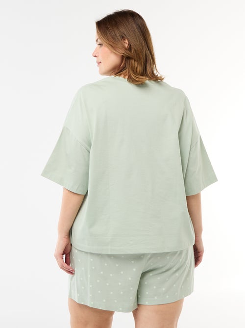 Pyjama court 'La Fée Clochette' - 2 pièces - Kiabi