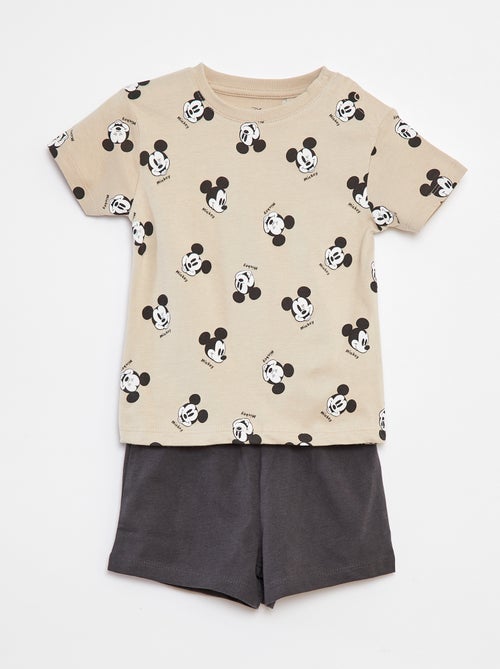 Pyjama court 'Mickey' - 2 pièces - Kiabi