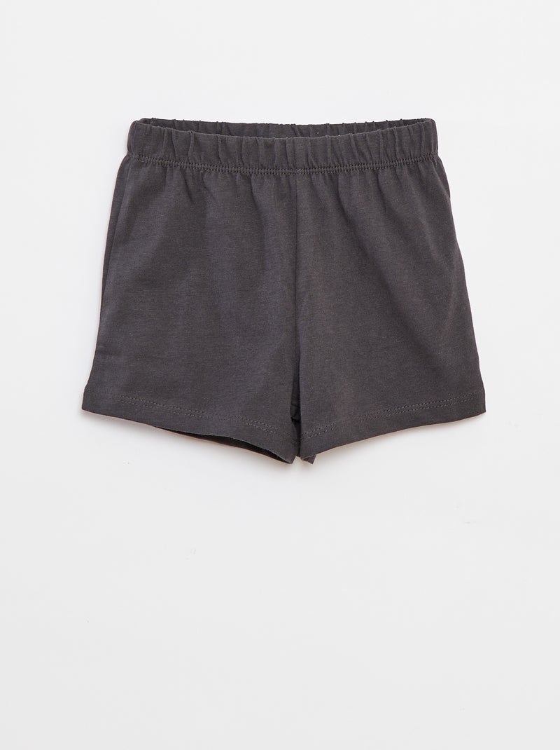 Pyjama court 'Mickey' - 2 pièces Beige - Kiabi