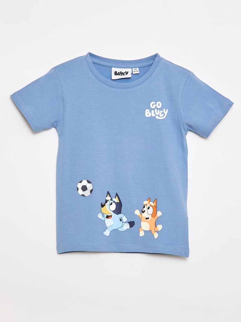 Pyjama court t-shirt + short 'Bluey'- 2 pièces Bleu - Kiabi
