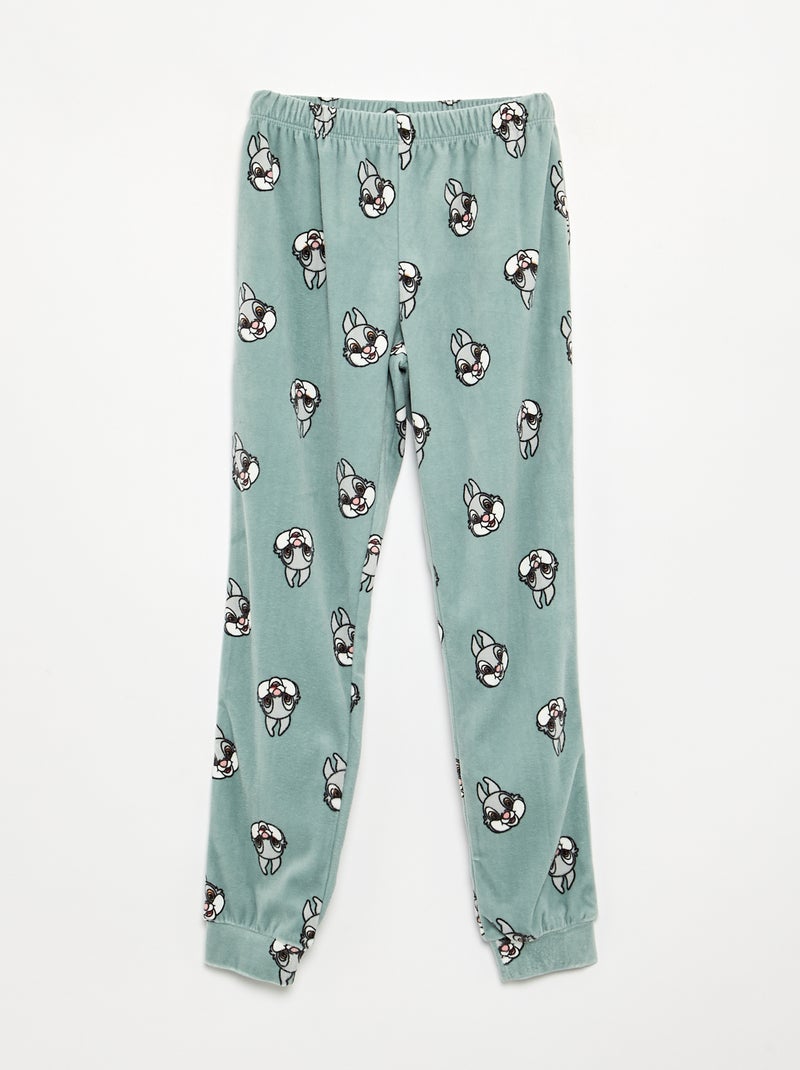 Pyjama 'Disney' 2 pièces - Sweat + pantalon Vert - Kiabi