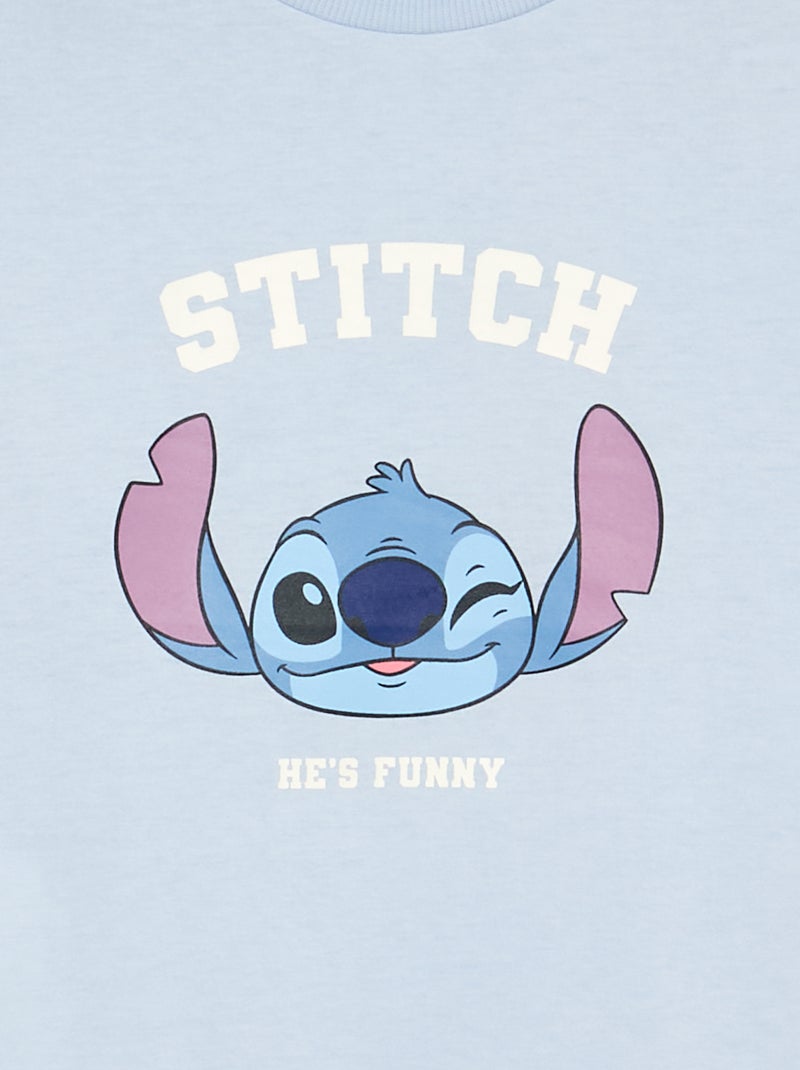 Pyjama 'Disney' 2 pièces - T-shirt à manches longues + pantalon Bleu - Kiabi