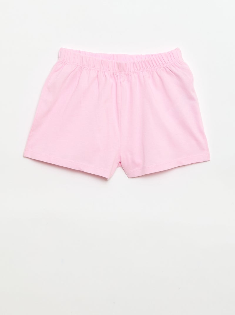 Pyjama 'Disney' 2 pièces  short + T-shirt Blanc - Kiabi