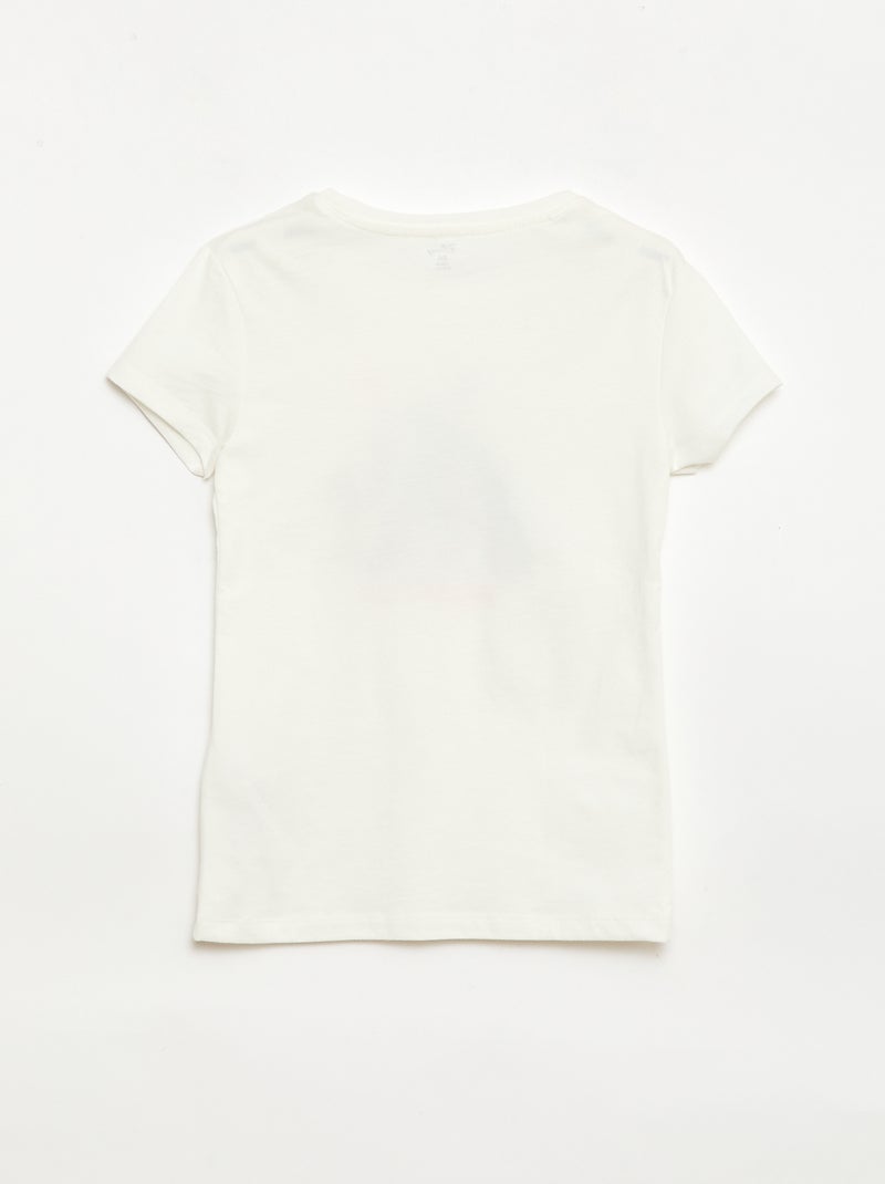 Pyjama 'Disney' 2 pièces  short + T-shirt Blanc - Kiabi