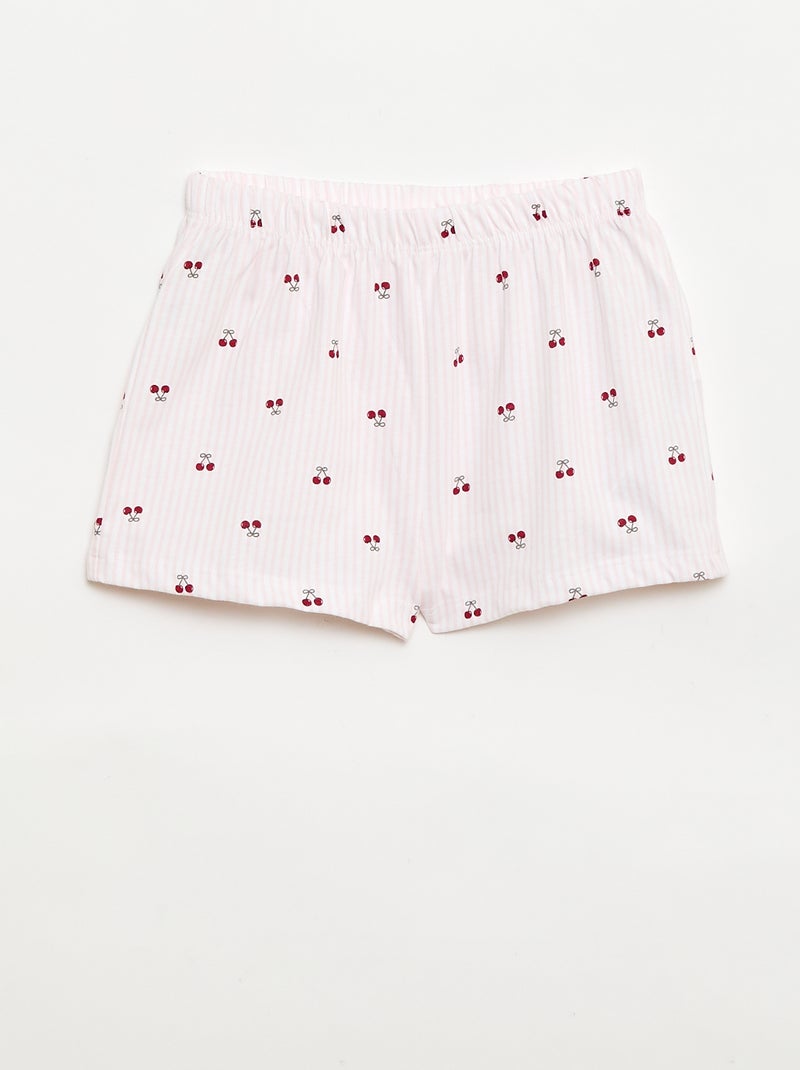 Pyjama 'Disney' 2 pièces  short + T-shirt Rose - Kiabi