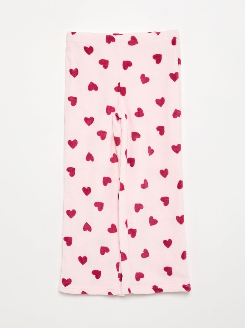 Pyjama "Disney" 2-teilig - Sweatshirt + Hose Rosa - Kiabi