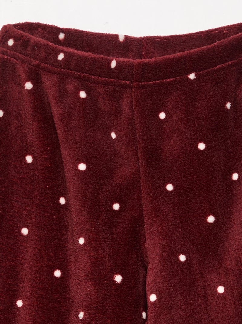 Pyjama "Disney" 2-teilig - Sweatshirt + Hose Rose - Kiabi