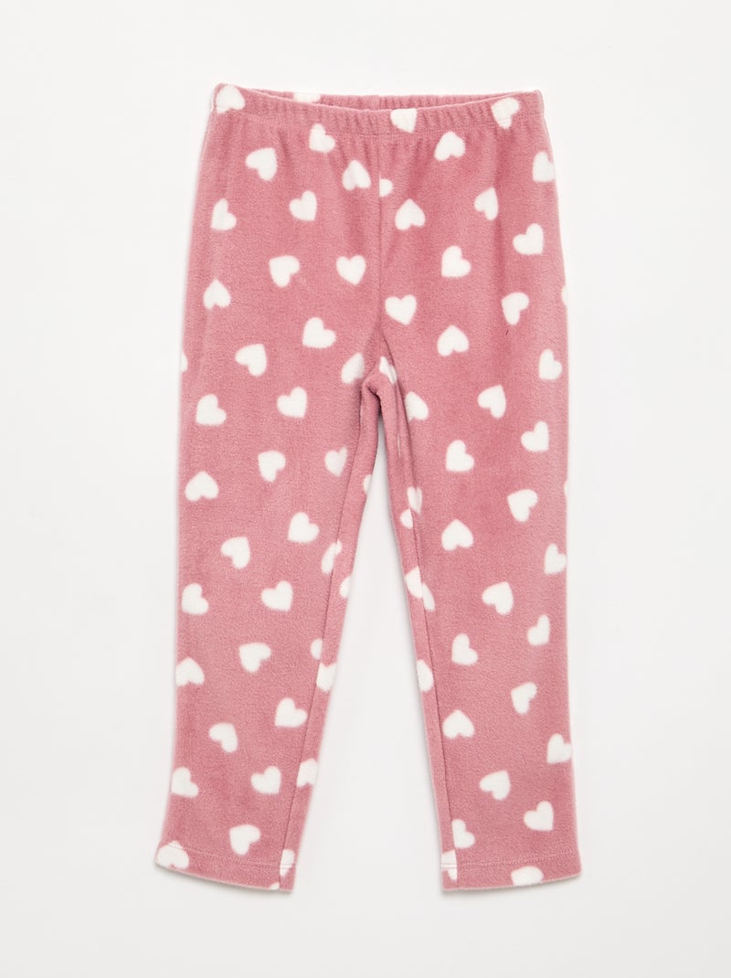 Pyjama 'Disney' 2-teilig - Sweatshirt + Hose Rose - Kiabi