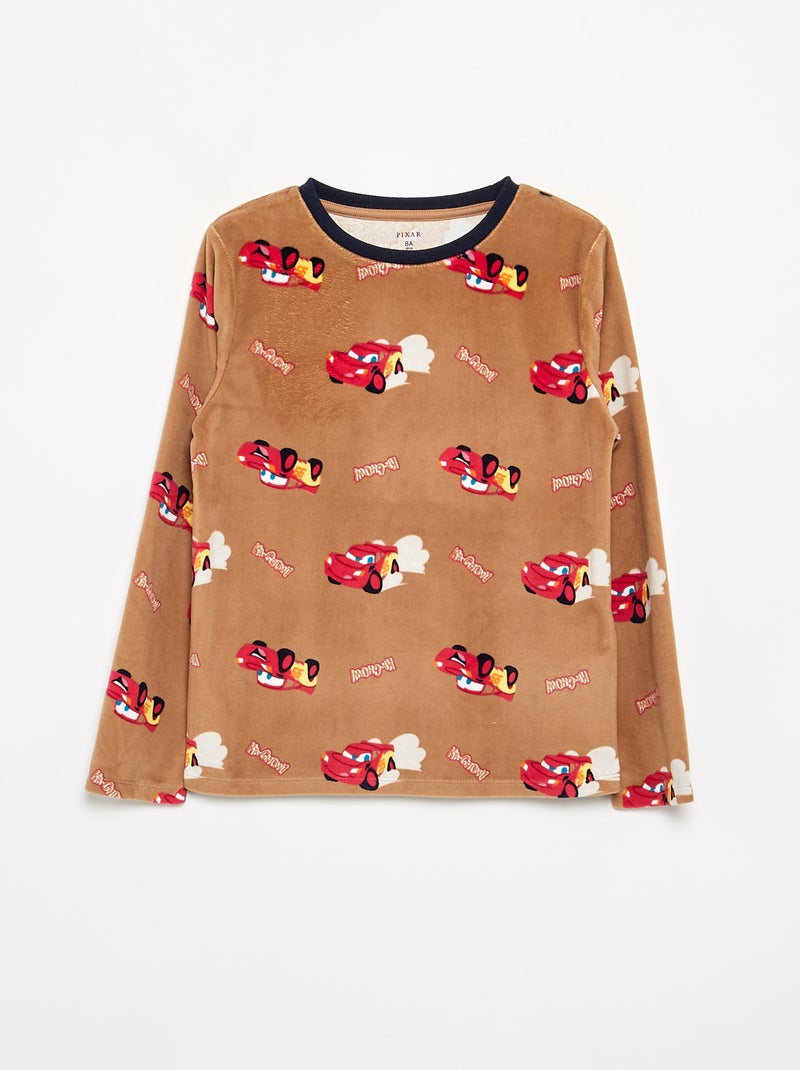Pyjama 'Disney' 2-teilig aus Fleece - Sweatshirt + Hose Beige - Kiabi