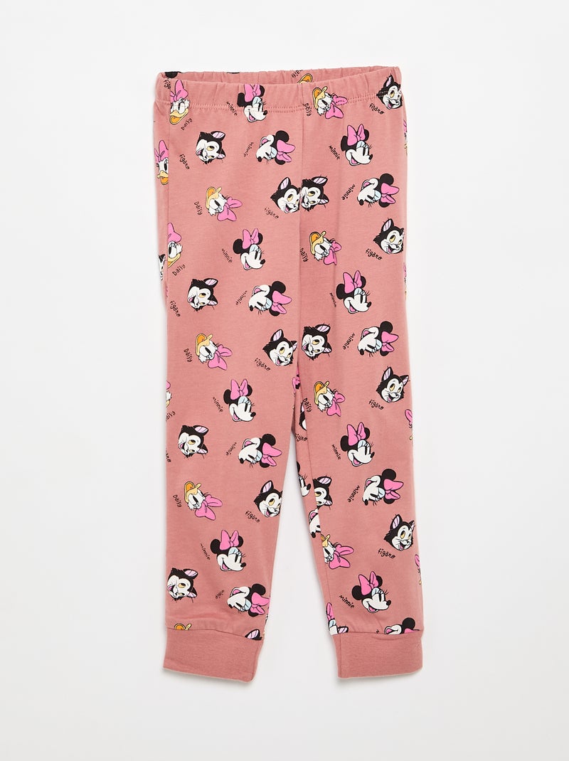 Pyjama 'Disney' aus Baumwolljersey Rose - Kiabi