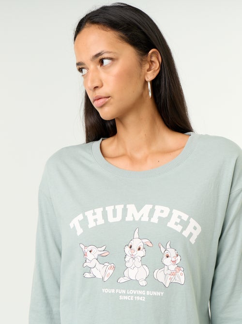 Pyjama "Disney" "Bambi" 2-teilig - Langarm-T-Shirt + Hose - Kiabi