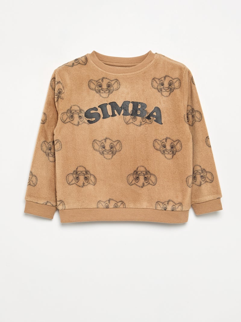 Pyjama 'Disney' 'Der König der Löwen' 2-teilig - Sweatshirt + Hose Beige - Kiabi