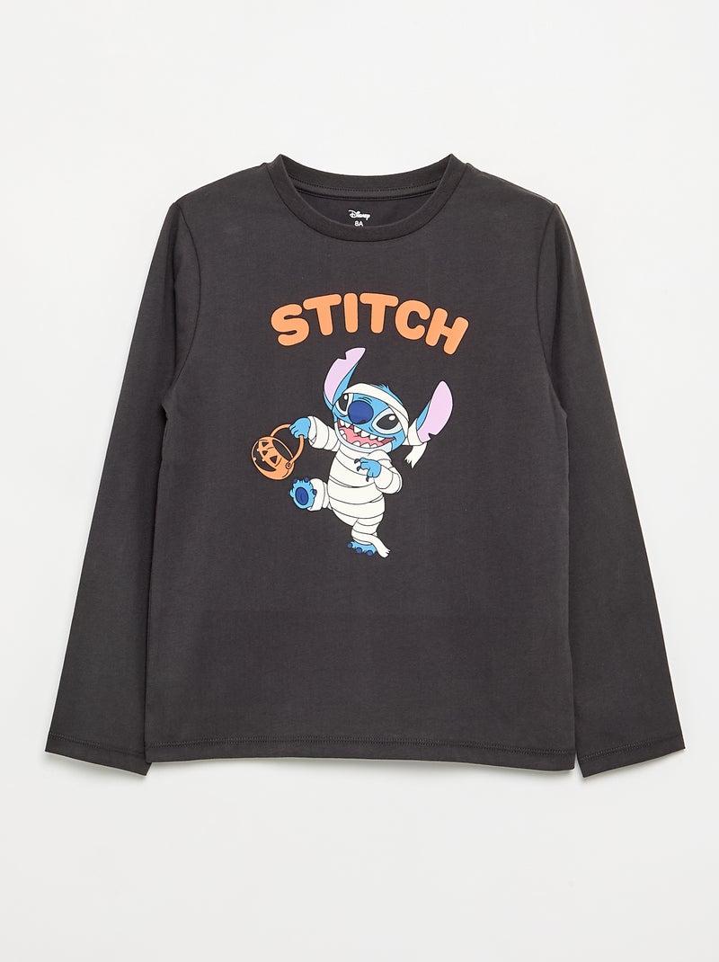 Pyjama 'Disney' 'Halloween' 2-teilig - Langarmshirt + Hose Dunkelgrau/Anthrazit - Kiabi