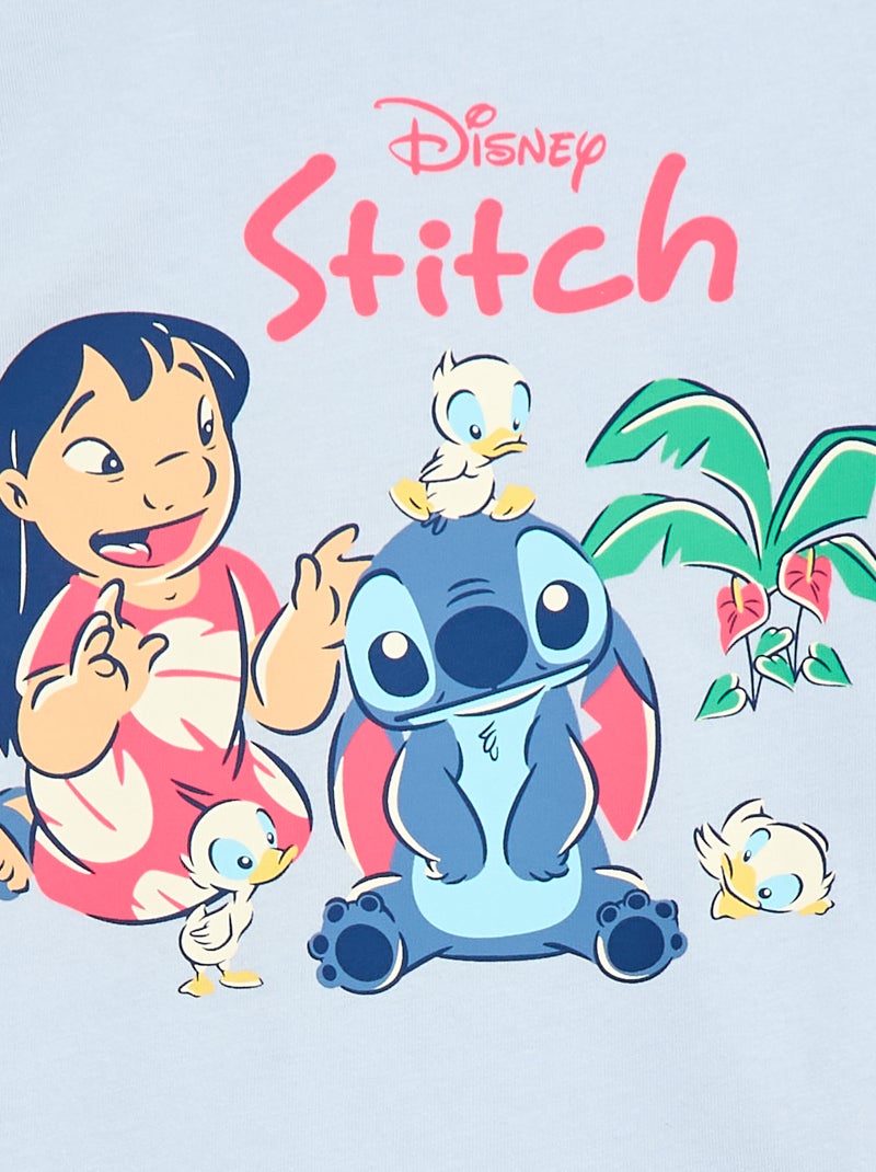 Pyjama 'Disney' 'Minnie' 2 pièces T-shirt + short Bleu - Kiabi