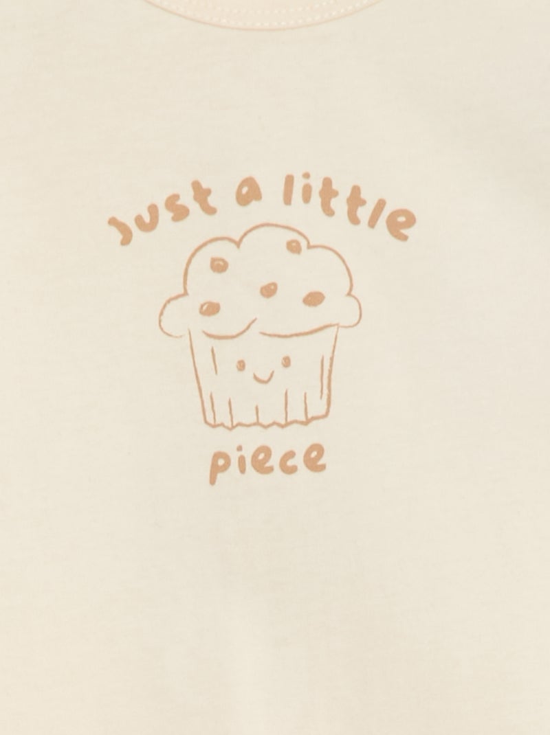 Pyjama dors bien à manches longues Beige - Kiabi