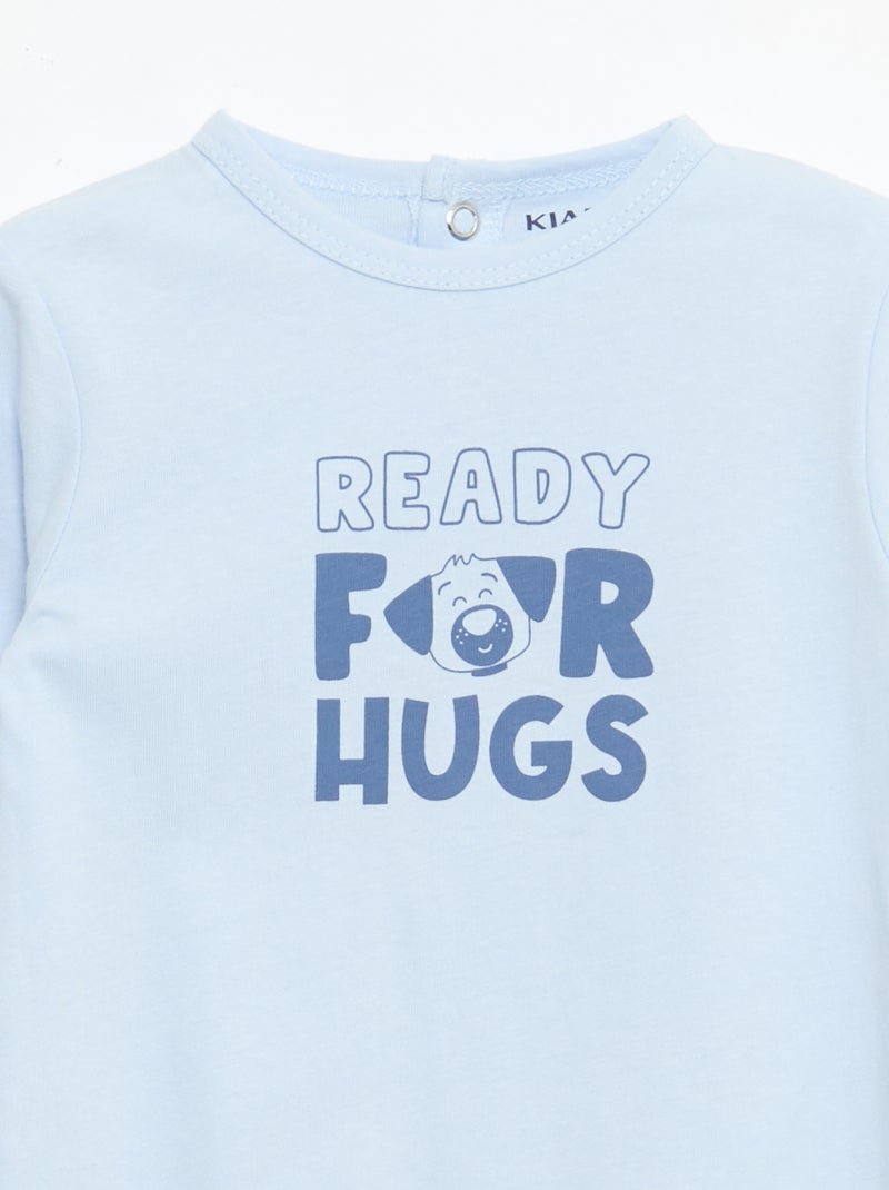 Pyjama dors bien à manches longues Bleu - Kiabi