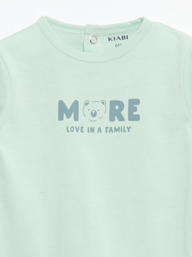 Pyjama dors bien à manches longues Bleu - Kiabi