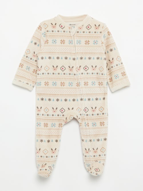 Pyjama dors bien en velours - Kiabi