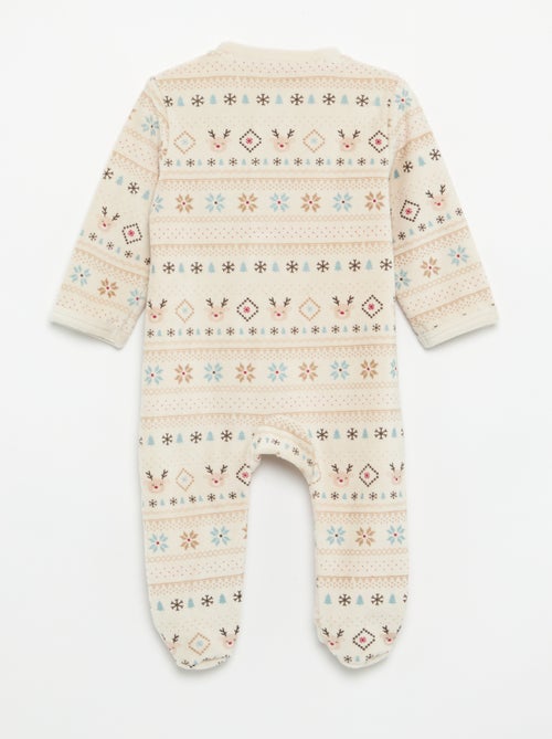 Pyjama dors bien en velours - Kiabi