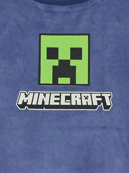 Pyjama en polaire 'Minecraft' 2 pièces - T-shirt à manches longues + pantalon - Kiabi