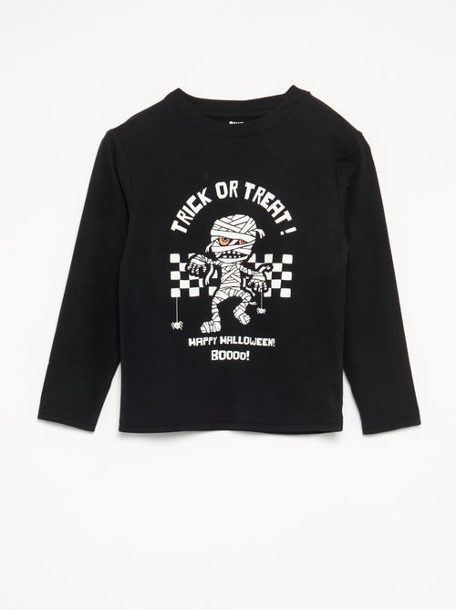 Pyjama 'Halloween' 2-teilig - Langarm-T-Shirt + Hose - Kiabi