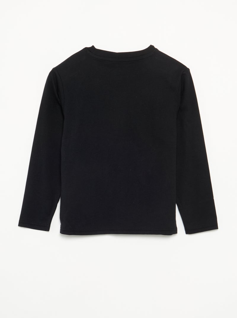 Pyjama 'Halloween' 2-teilig - Langarm-T-Shirt + Hose Noir - Kiabi