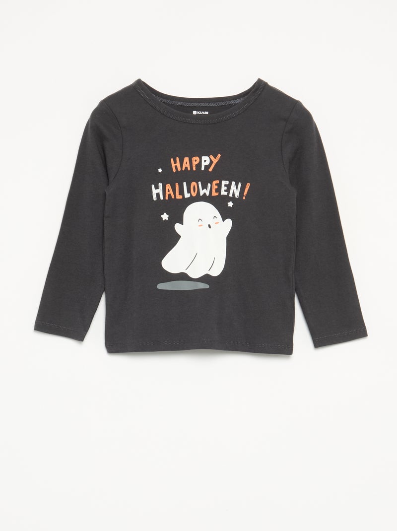 Pyjama 'Halloween' 2-teilig - Langarm-T-Shirt + Hose Noir - Kiabi