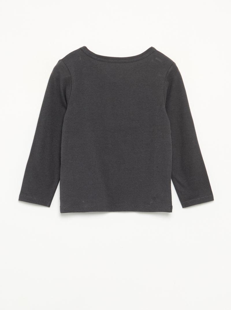 Pyjama 'Halloween' 2-teilig - Langarm-T-Shirt + Hose Noir - Kiabi